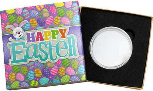 SilverTowne Natural Kraft Paper Gift Box with Happy Easter Box Sleeve